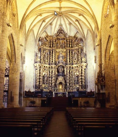Oñatiko San Mihguel elizako absidea Oñatiko San Mihguel elizako absidea